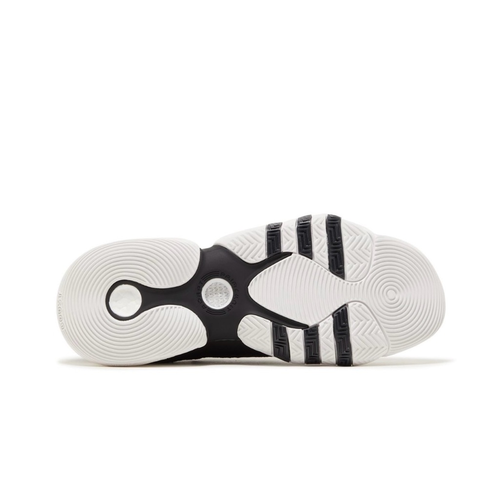 Adidas TRAE YOUNG 2J Unisex Big Kids Black and White basketball shoes - Picture 7 of 9